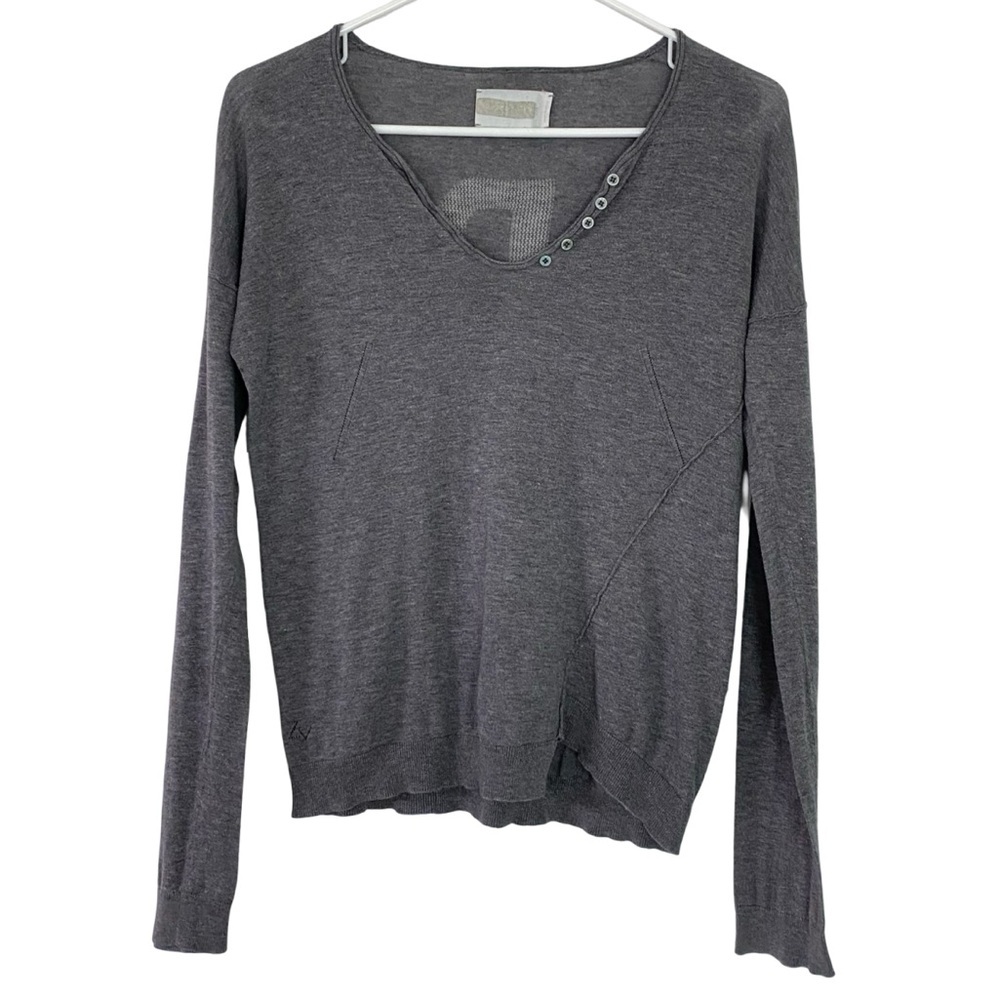 Zadig & Voltaire Gray V-Neck Sweater